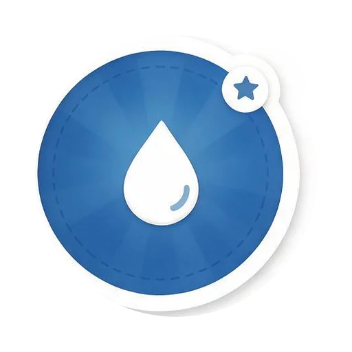 Wasser-Sticker